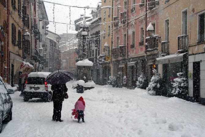 Abbondanti nevicate in Valle.Chiuse alcune strade a Rhêmes, Valsavarenche, Courmayeur e La Thuile