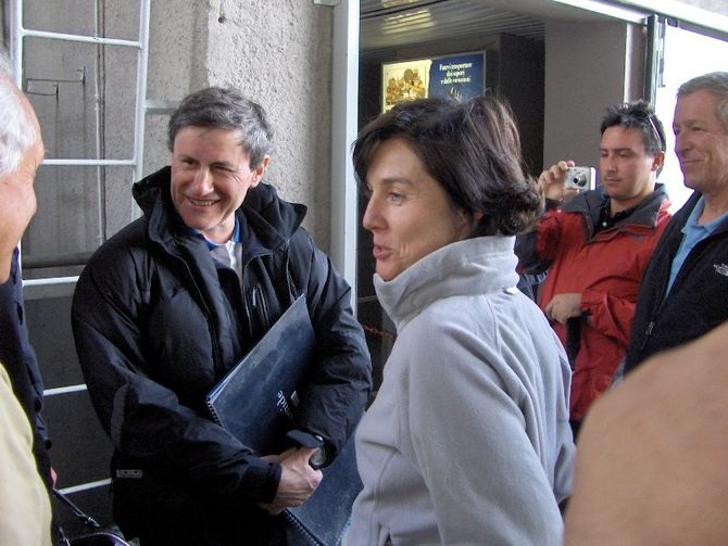 Gianni Alemanno turista sul Monte Bianco