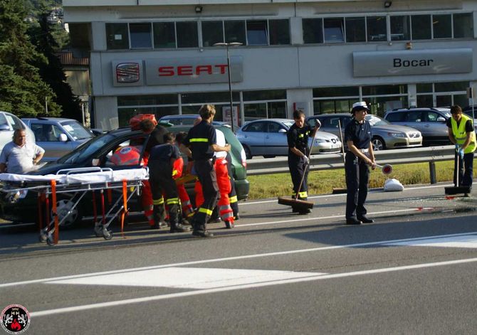 Tamponamento a catena a Saint-Christophe: tre auto coinvolte