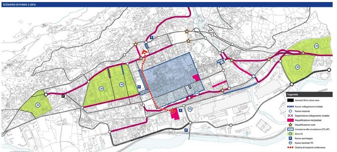 Presentata la prima bozza del piano di traffico per Aosta: due gli scenari ipotizzati