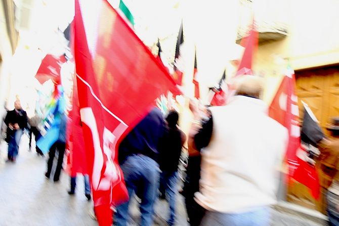 Primo Maggio, manifestazione dei sindacati a Verrès