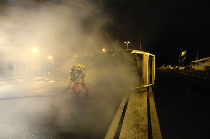 Esercitazione nel Tunnel del Monte Bianco