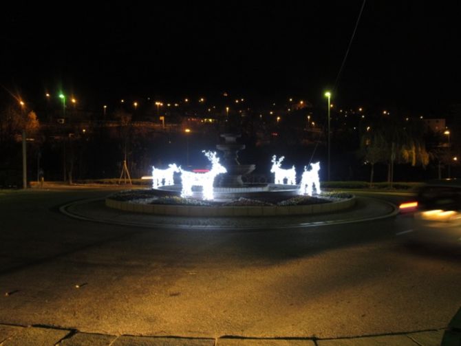 Le luminarie natalizie di Aosta