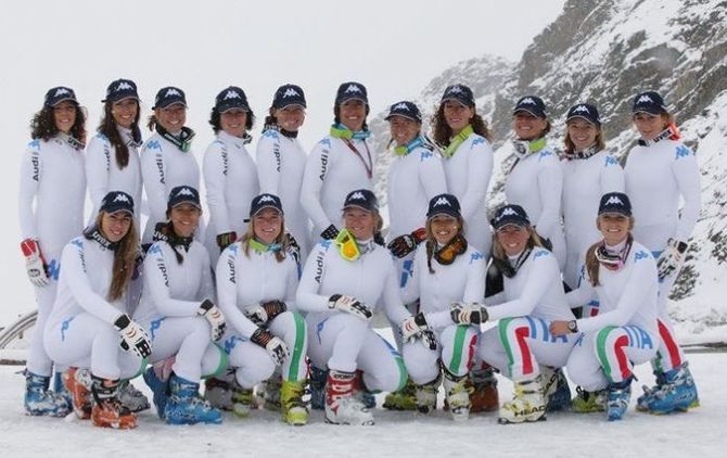 Sci, le azzurre dello slalom gigante a Gressoney