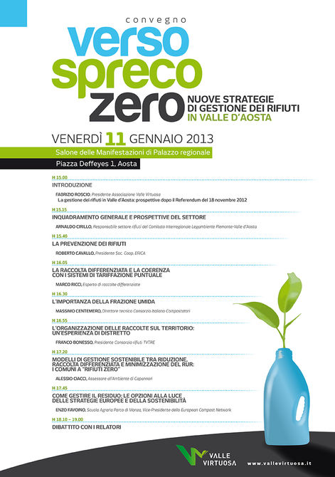 “Verso spreco zero”, domani il convegno organizzato da Valle Virtuosa