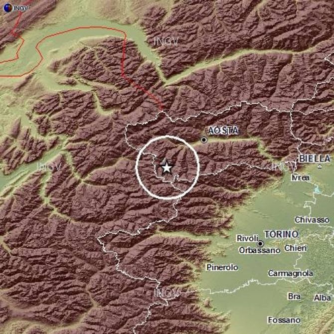 Lieve scossa di terremoto in Valle. Epicentro tra Rhemes e Valgrisenche