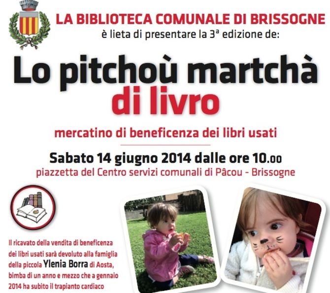 Il Pitchoù martchà di livro raccoglie fondi per la piccola Ylenia