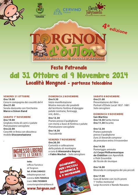 Torgnon d’Outon, due weekend di festa per il patrono di San Martino