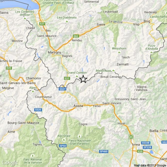 Leggera scossa di terremoto avvertita nella notte in Valle d’Aosta, epicentro nella zona di Oyace