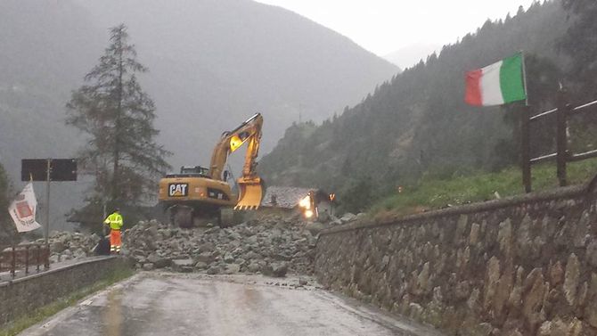 Oyace, riaperta al traffico la strada regionale