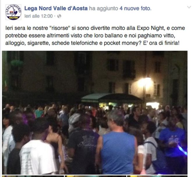 La Lega contro i profughi presenti a Expo Night. Ma su Facebook è sommersa da un mare di risate