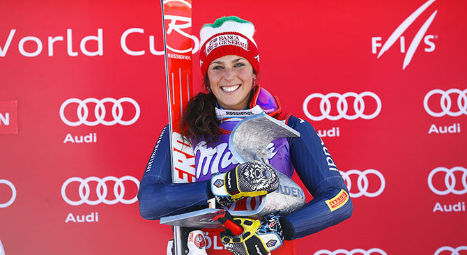 Coppa del mondo, Federica Brignone torna sul podio. Terza ad Aspen