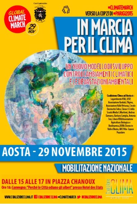 Sbarca anche ad Aosta la manifestazione “In marcia per il clima”