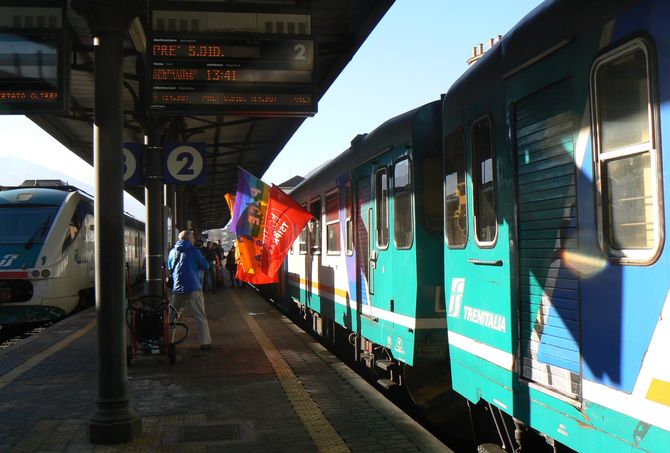 A bordo del “Treno dei Desideri”