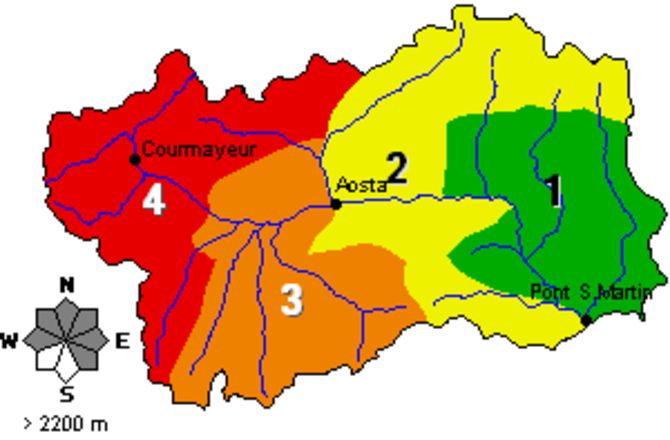 Valanghe: pericolo 4 forte in Valdigne, nel Gran San Bernardo e in alta Valgrisenche