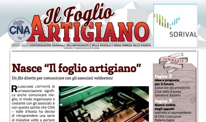 Nasce “Il Foglio Artigiano” bimestrale di informazione di Cna