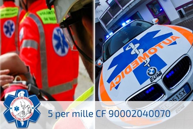 Il 5×1000 ai Volontari del Soccorso di Châtillon e Saint-Vincent al servizio della comunità