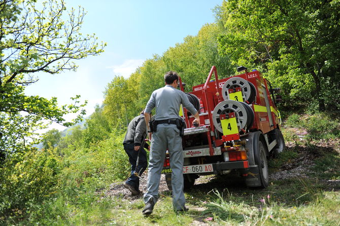 Allarme per un principio d’incendio nella zona di Oveillan, sulla collina di Sarre