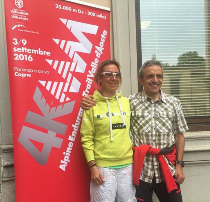 Francesca Canepa “testimonial” del 4K Alpine Endurance Trail insieme a Bruno Brunod