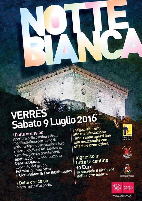 Verrès, sabato arriva Commercianti in Festa e la Notte Bianca