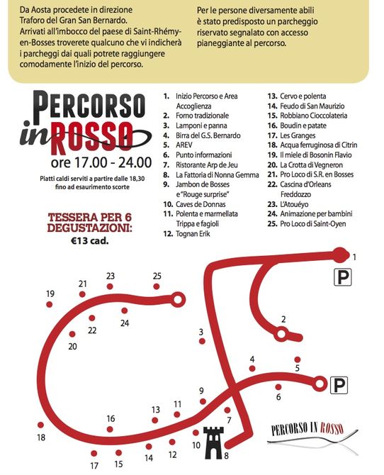 E’ festa per il Jambon de Bosses con il “Percorso in Rosso”