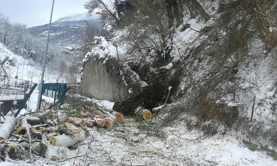 Aosta, nella notte operazioni di asporto neve