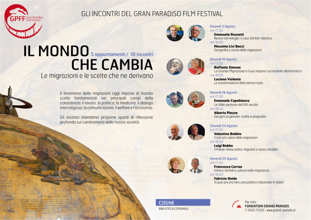 Gran Paradiso Film Festival, partono da Cogne gli incontri “Il mondo che cambia”