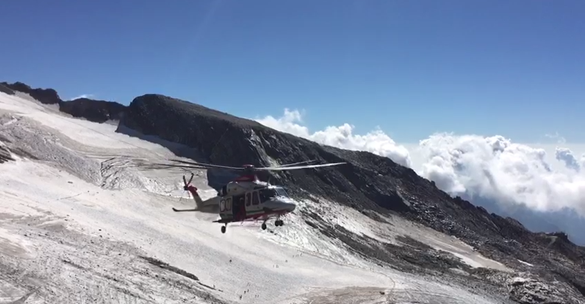 L’elisoccorso ha recuperato un escursionista in zona “Roccette Casati”