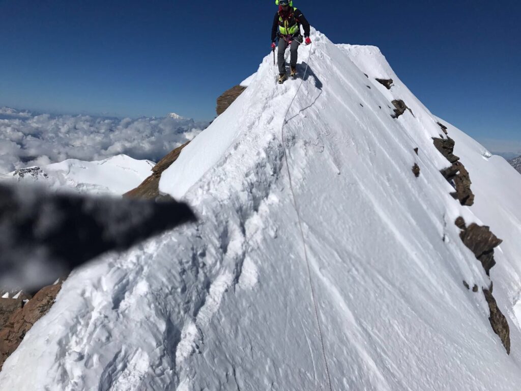 Monte Rosa, recuperati due alpinisti tedeschi sul Lyskamm occidentale