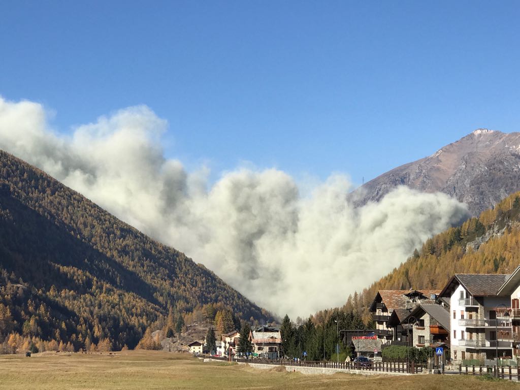 Cogne, la frana dal Vallone del Trajo – Punta Pousset