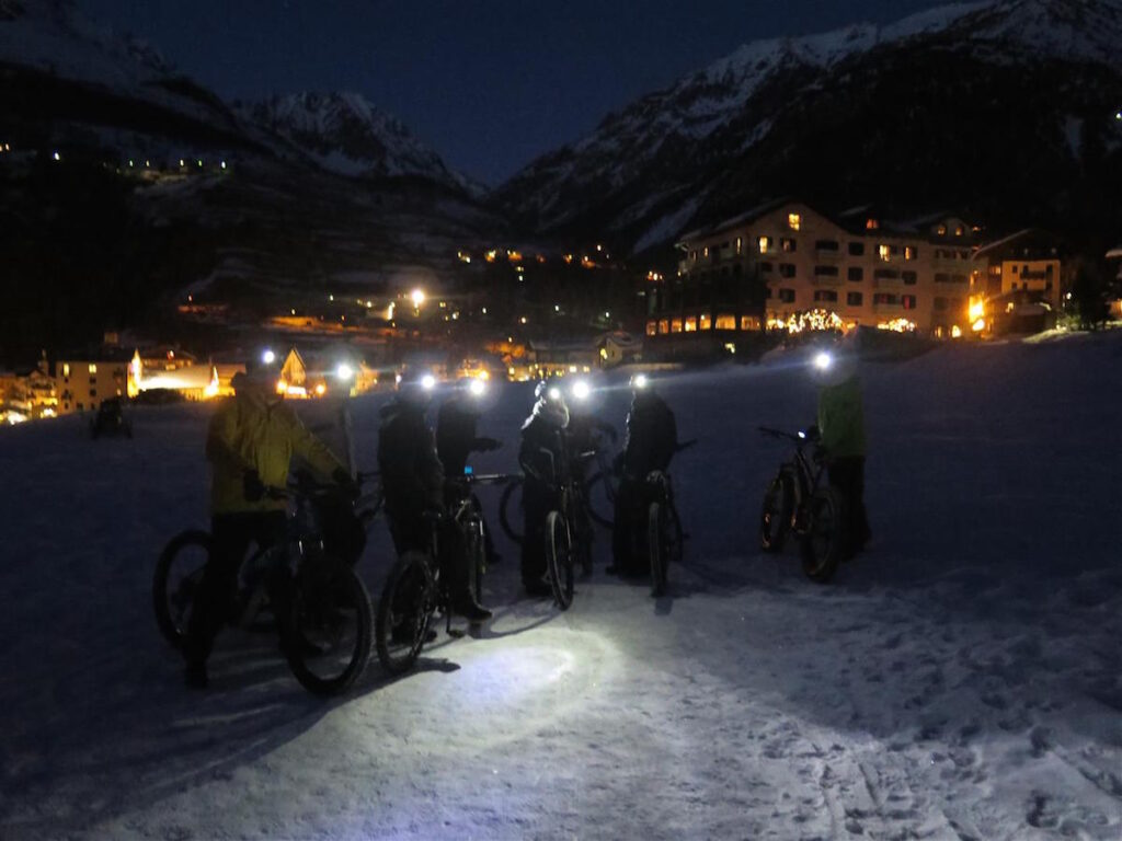 Serata incantata su due ruote a Cogne