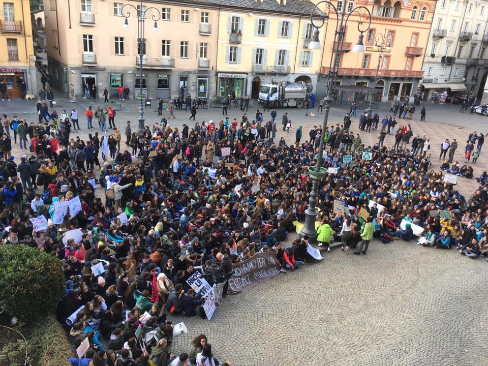 #FridaysForFuture, anche Aosta in piazza per il clima