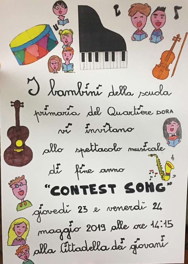 Contest song, i bambini della scuola primaria del Quartiere Dora sul palco della Cittadella