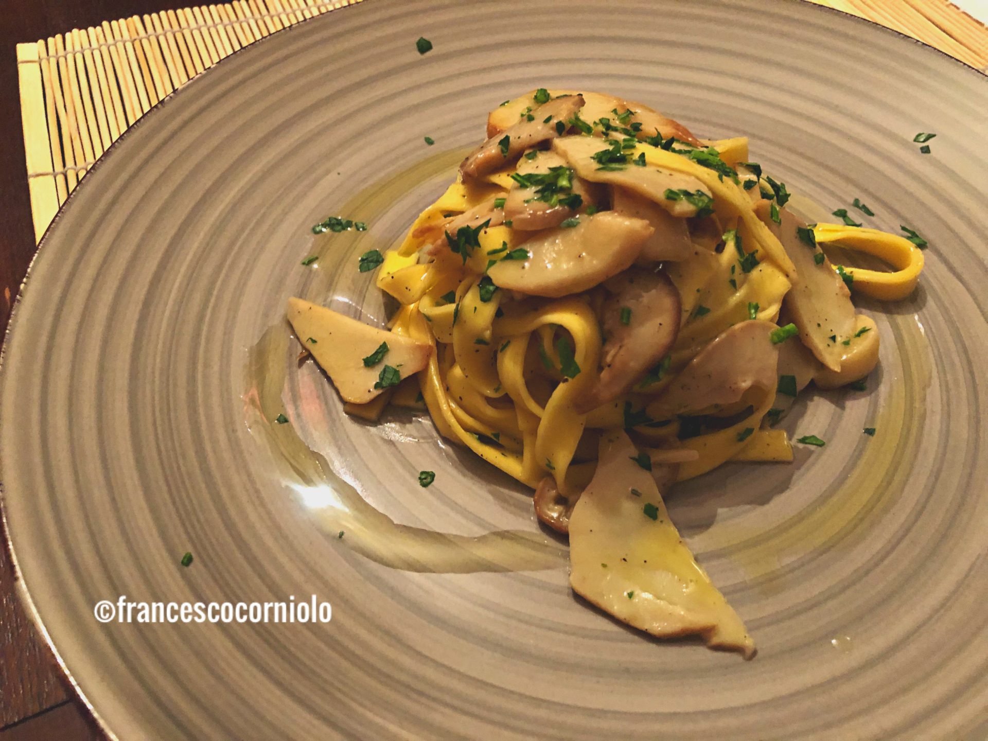 Fettuccine ai porcini Aostasera