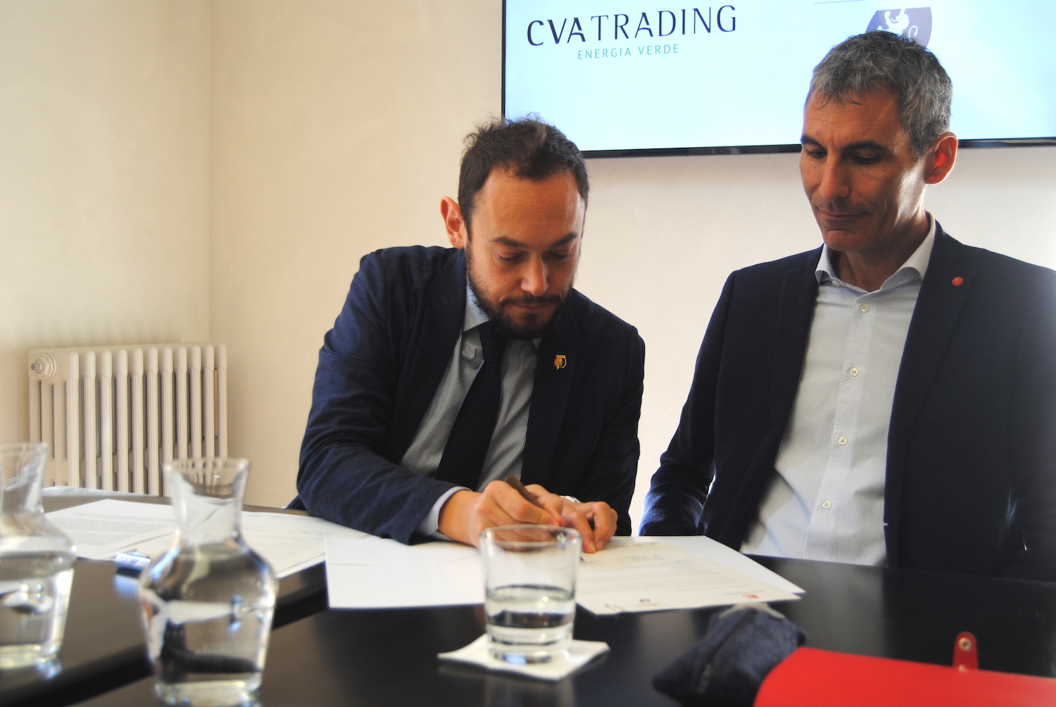 Il Presidente Adava Filippo Gérard e quello di Cva Trading Enrico De Girolamo