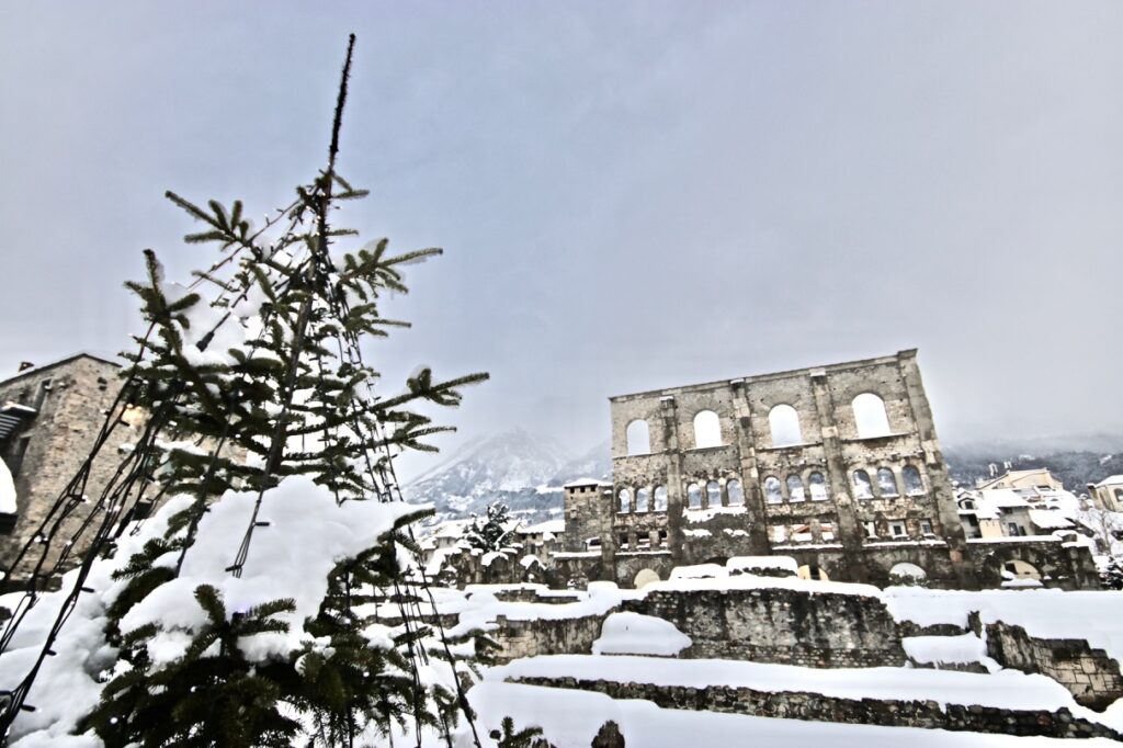 Aosta sotto la neve, la galleria fotografica