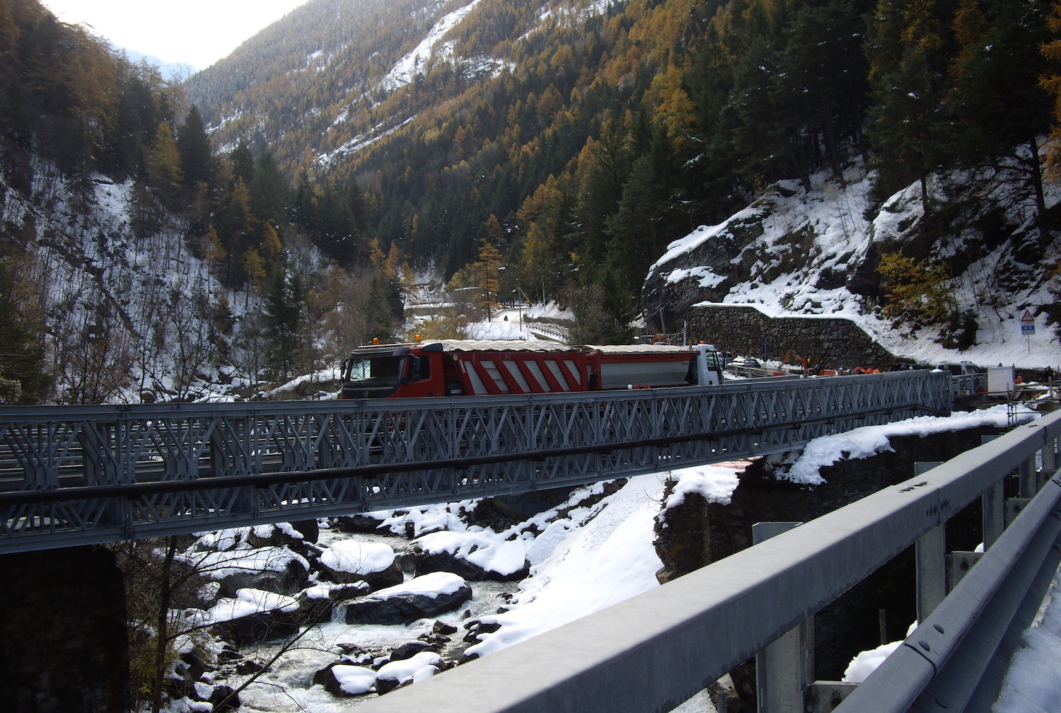 La variante del Ponte di Chevril a Aymavilles