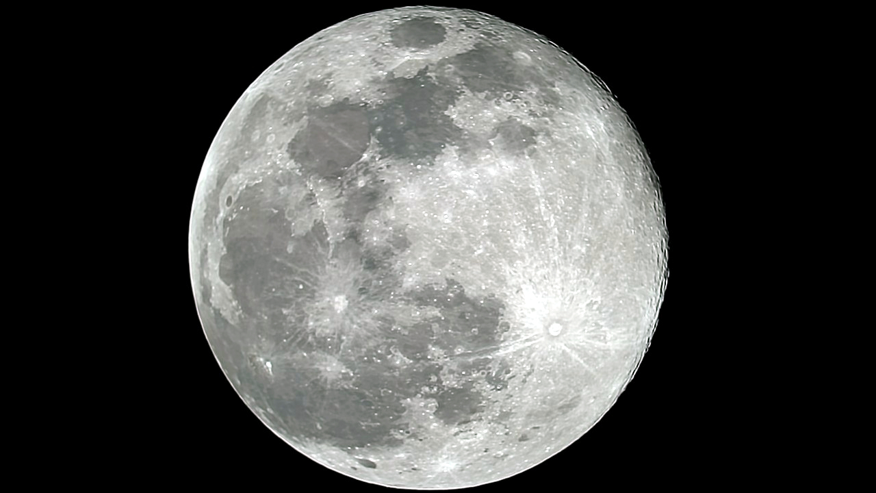 Луна вид сверху