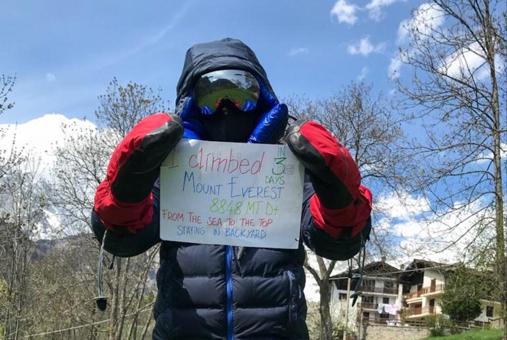 Scalare l’Everest nel giardino di casa: la pazza idea di Matteo Stella