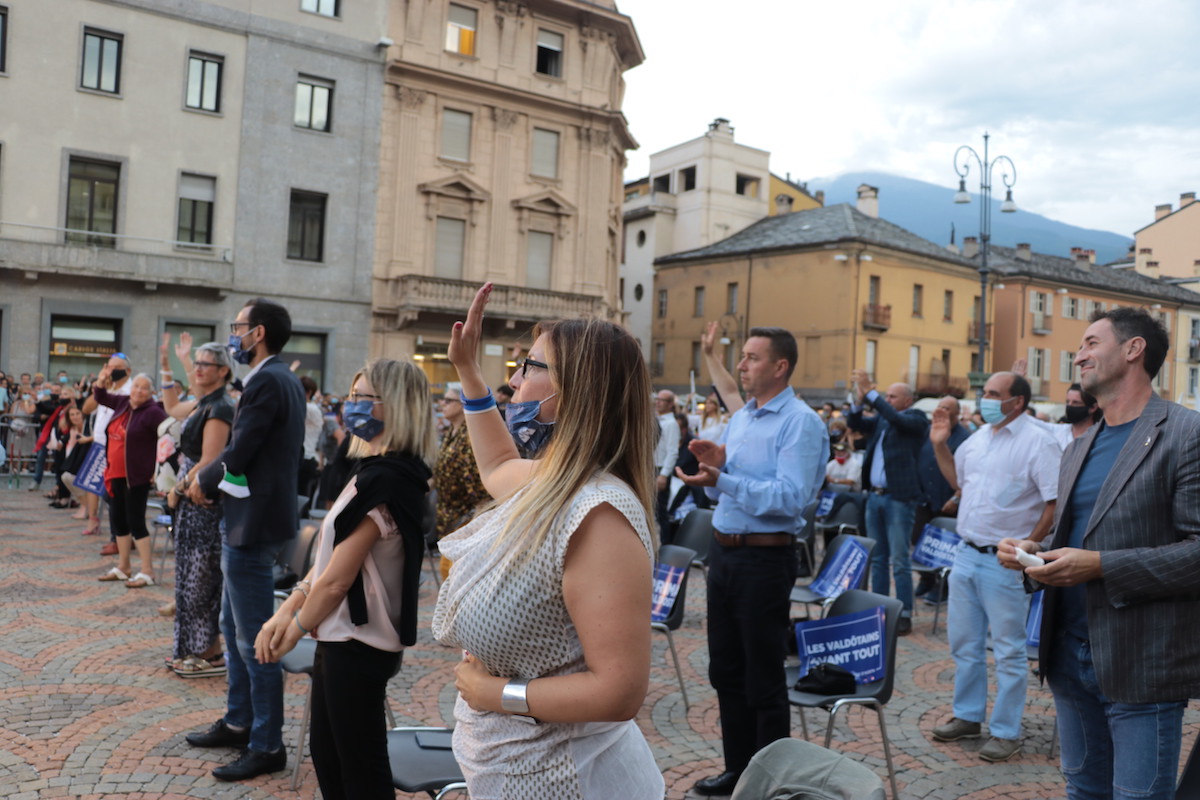 Matteo Salvini ad Aosta