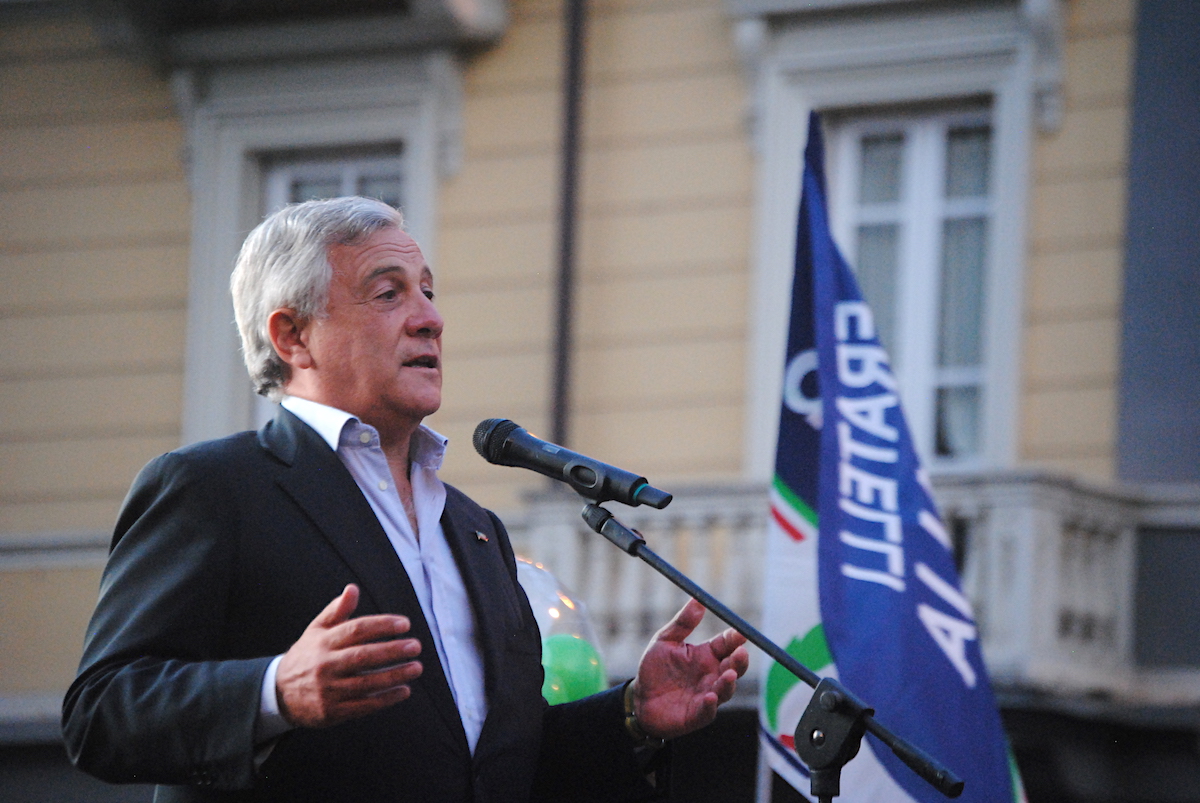 Il Vicepresidente di Forza Italia Antonio Tajani