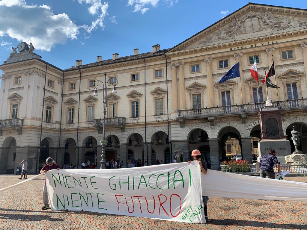 L'azione di Fridays for Future ad Aosta