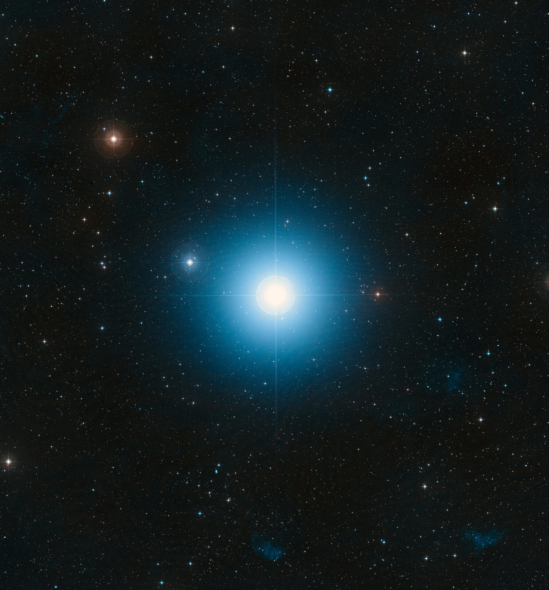 La stella Fomalhaut, nella costellazione del Pesce Australe Fonte: NASA, ESA, and the Digitized Sky Survey 2. Acknowledgment: Davide De Martin (ESA/Hubble) https://www.spacetelescope.org/images/heic0821f/