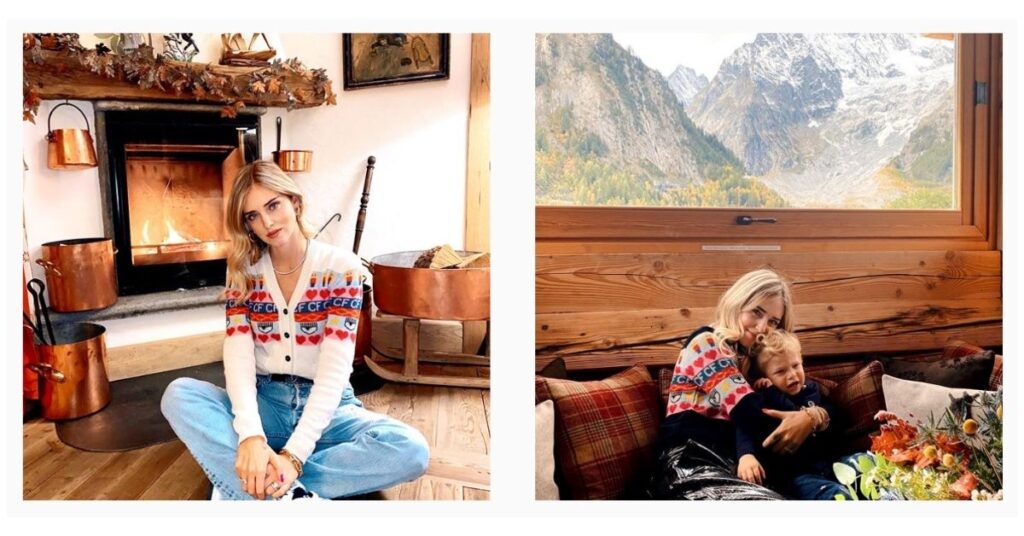 Chiara Ferragni a l’Auberge de la Maison di Courmayeur, il turismo si promuove su Instagram