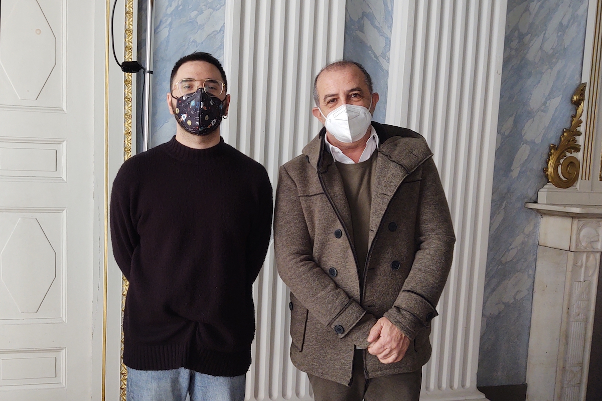 L'Assessore alla Cultura Samuele Tedesco ed il Presidente del Csv Claudio Latino L'Assessore alla Cultura Samuele Tedesco ed il Presidente del Csv Claudio Latino