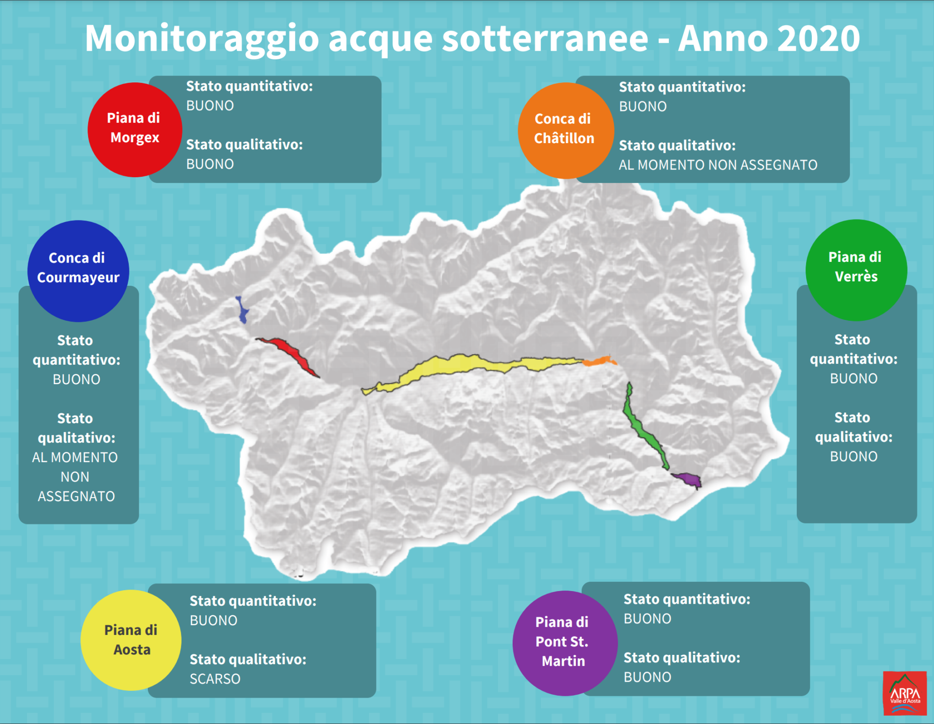 Mappa monitoraggio qualità acque sotterranee