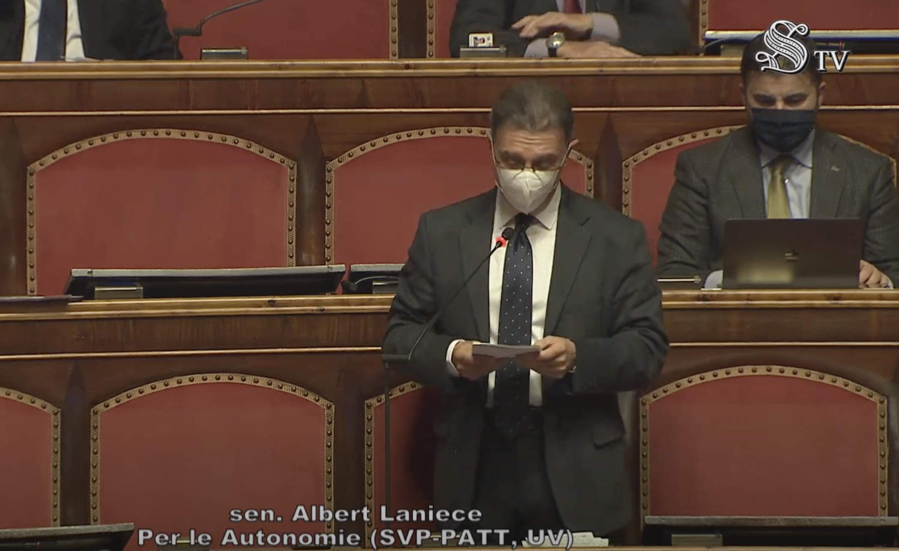 L'intervento di Lanièce al Senato