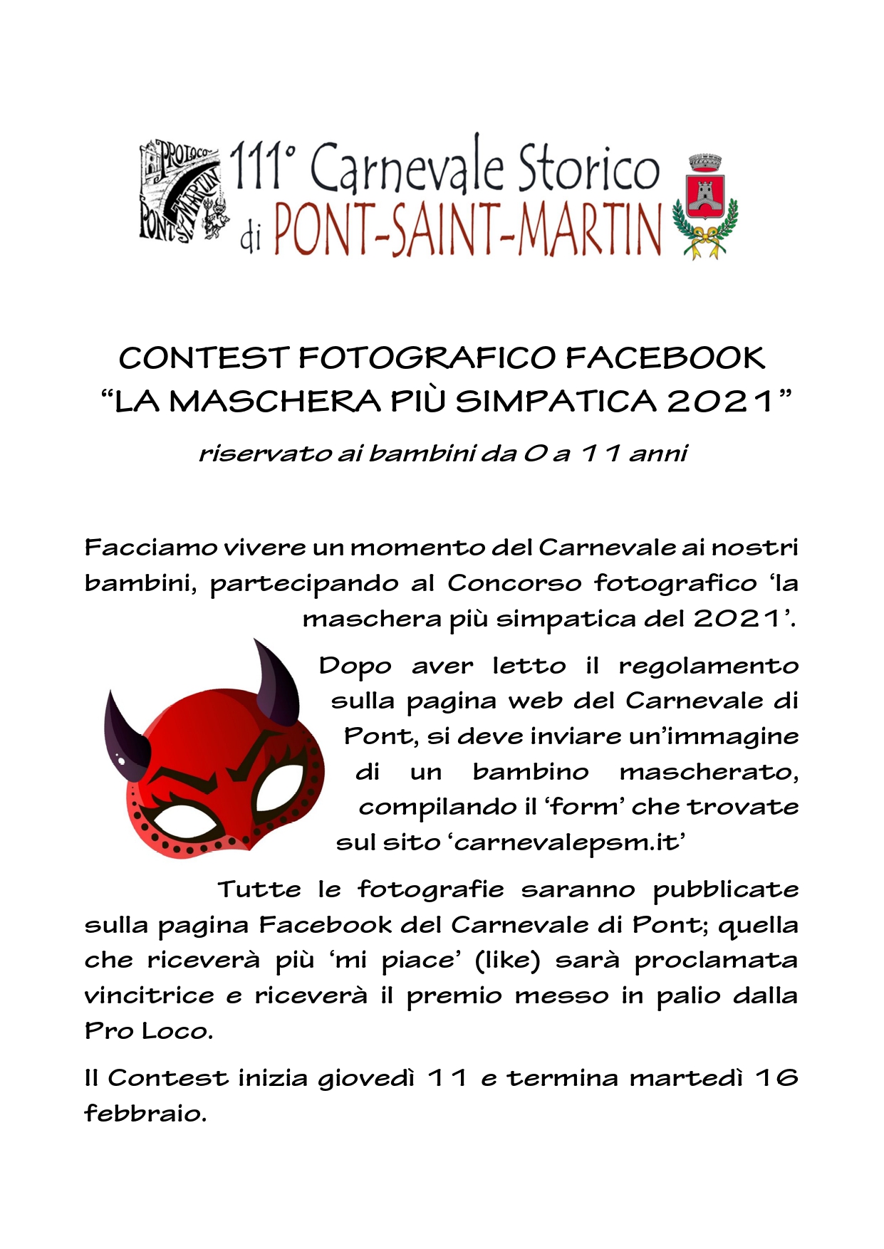 locandina contest A page