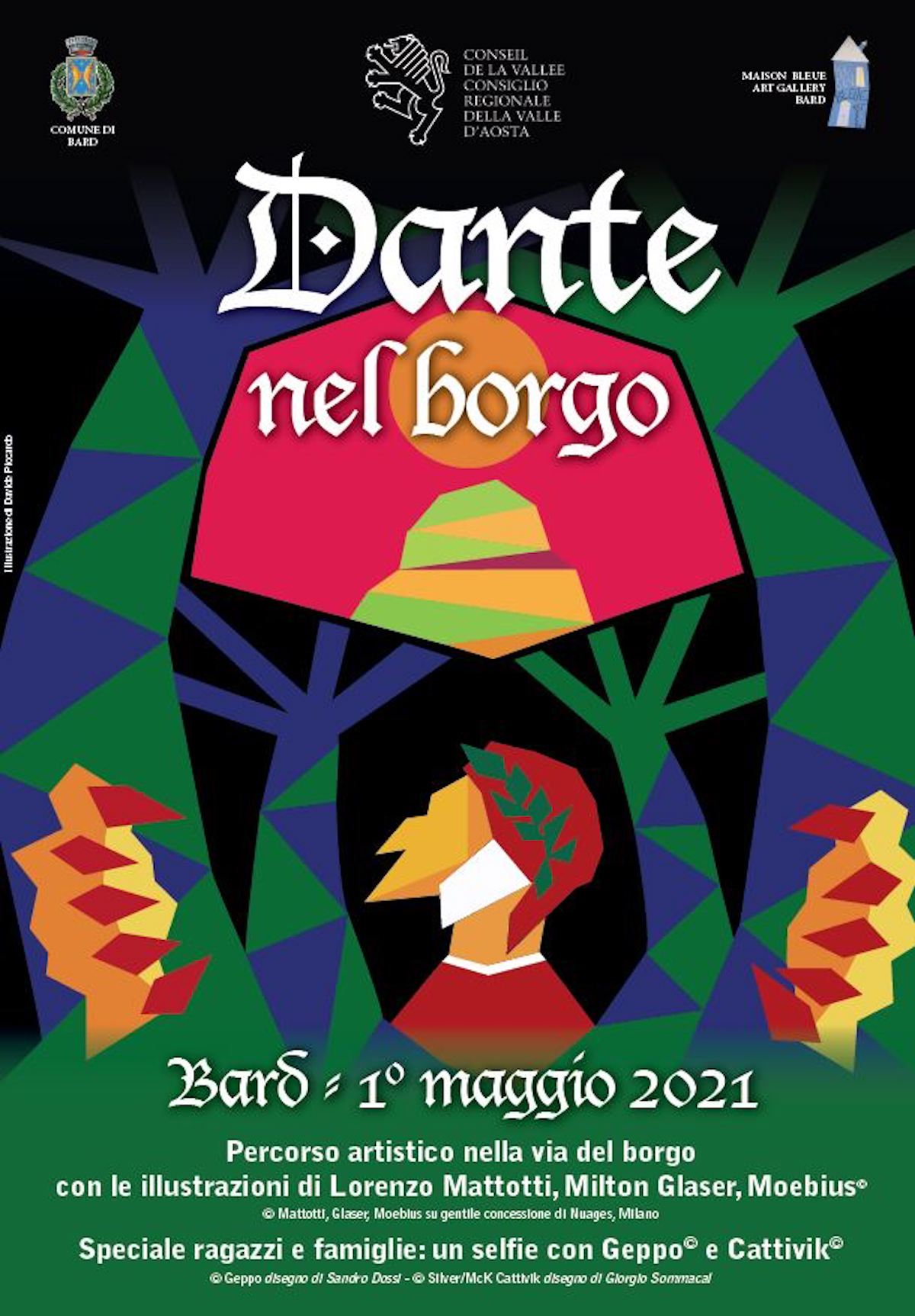 Dante nel borgo Bard