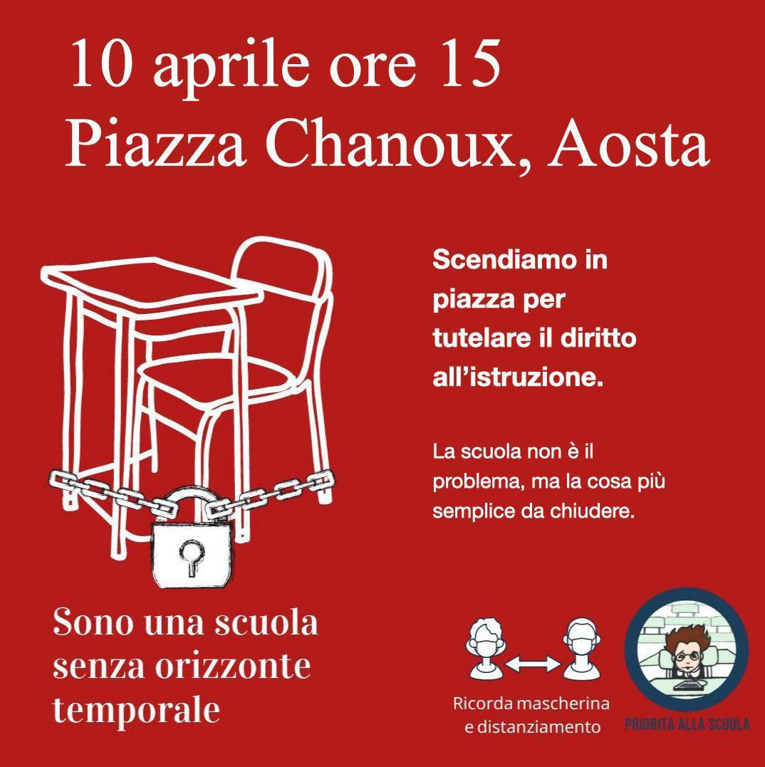 Manifestazione Priorità alla scuola